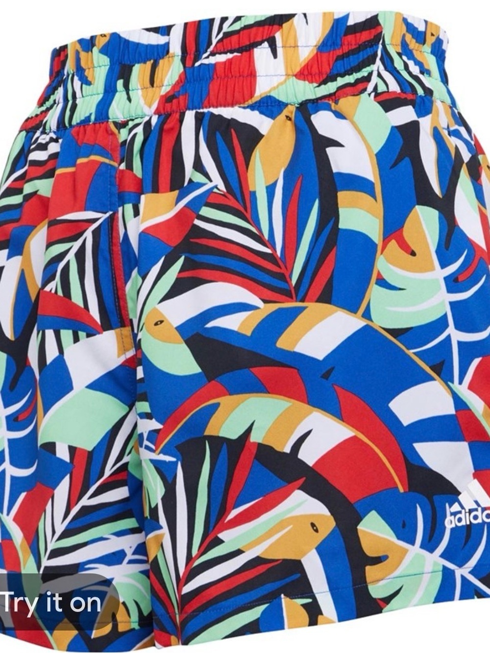 adidas x Farm Rio Women’s Multicolor Tropical Print Athletic Shorts